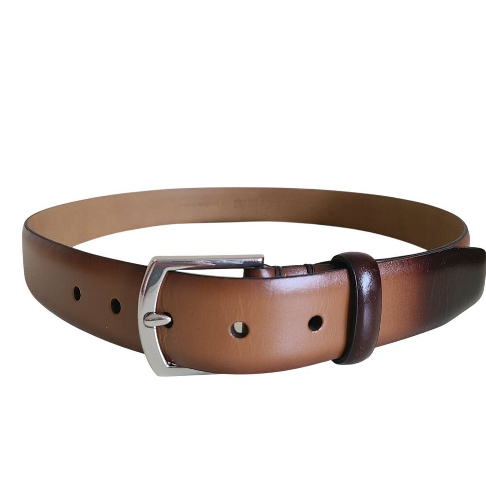 banana republic genuine leather brown ombre belt size 32